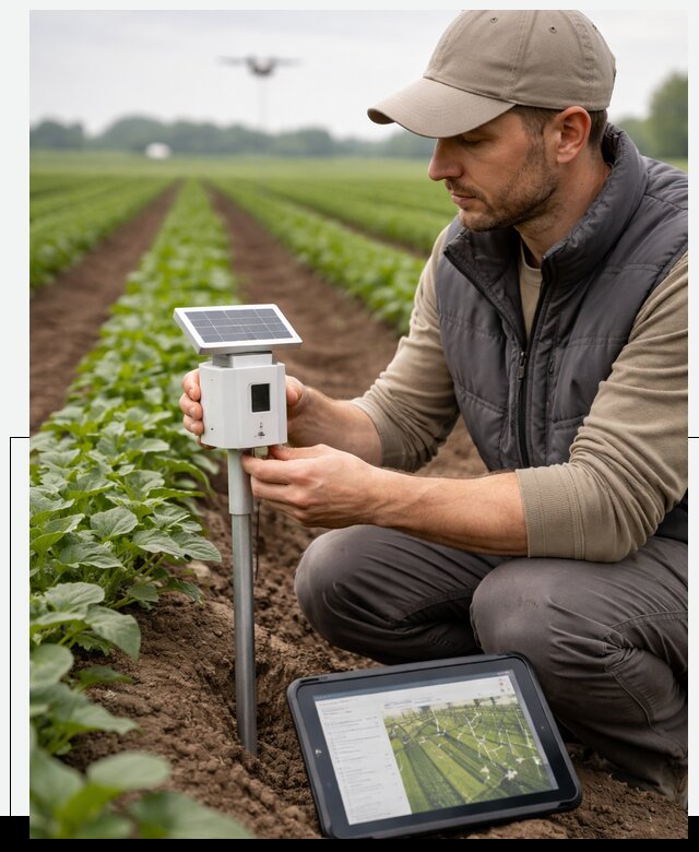 IoT мониторинг сельскохозяйственных полей и контроля в Нефтекамске