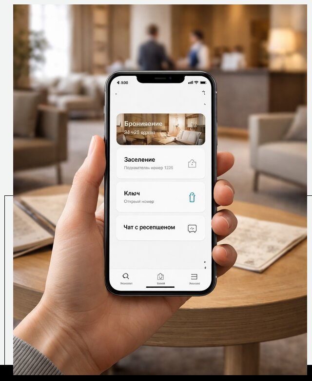 Мобильное приложение для гостей отеля в Нефтекамске, управление сервисом